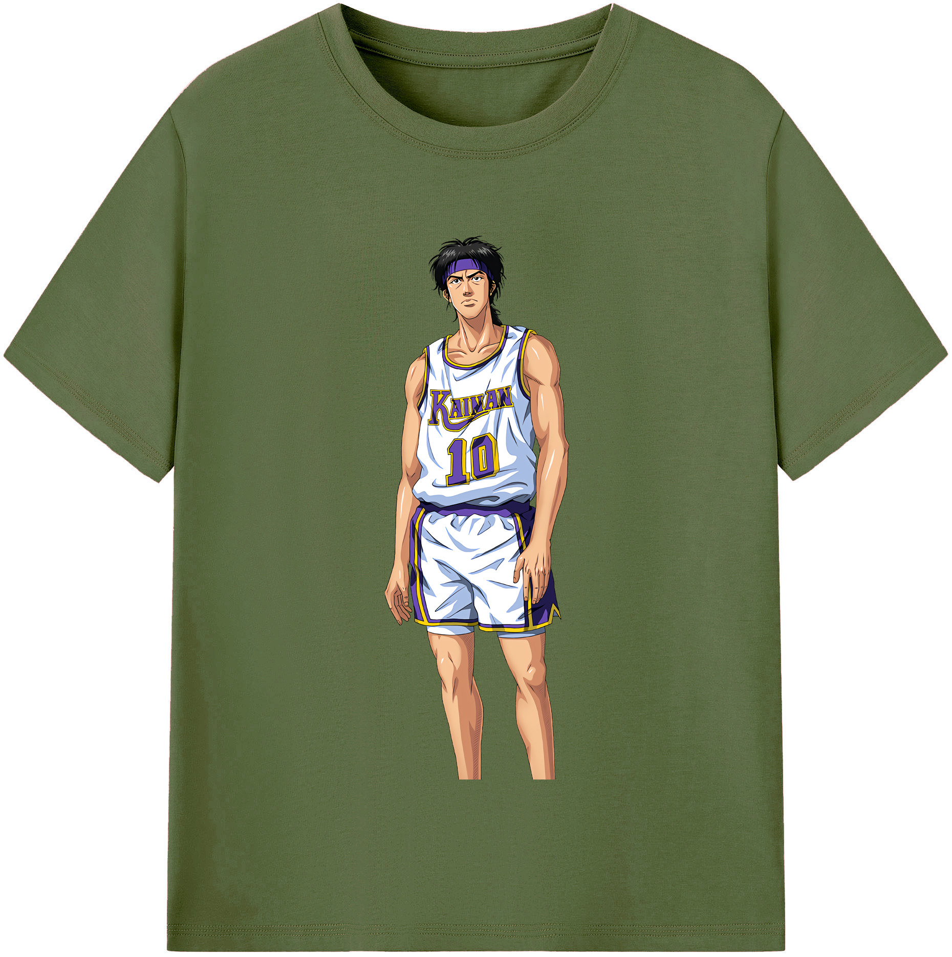 SLAM DUNK／スラムダンク 綿100％半袖Tシャツ（フロントプリント）